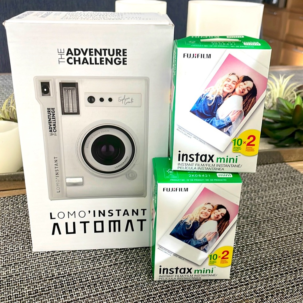 New- Never Opened—“The Adventure Challenge” camera and films—- instant camera